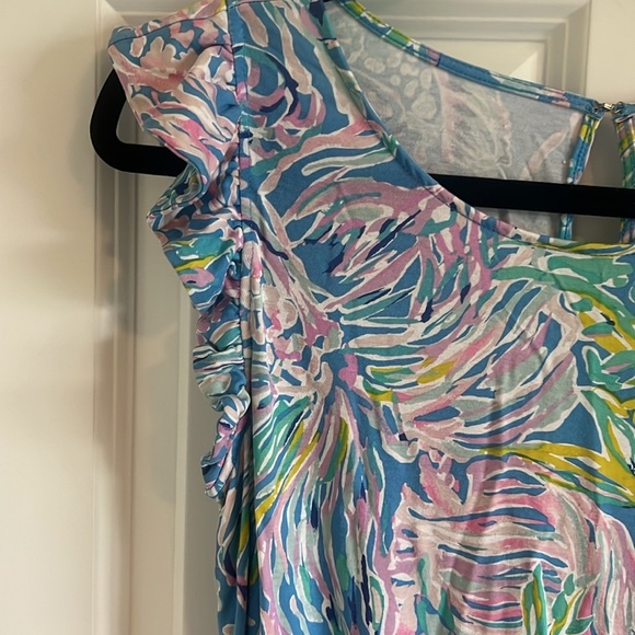 Lilly Pulitzer Patsi Romper Women's Small Multicolor Tropical - Picture 5 of 9